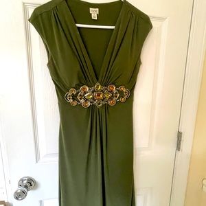 Super cute stretchy dress with embellishments